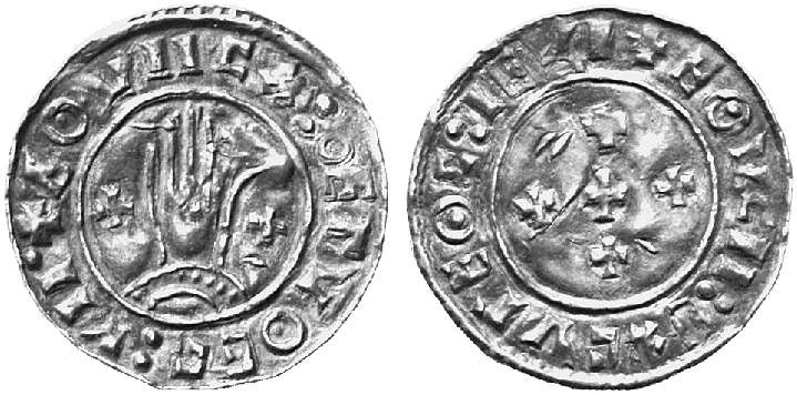 DÄNEMARK KÖNIGREICH Knud der Große, 1016-1035. Pfennig, Slagelse.