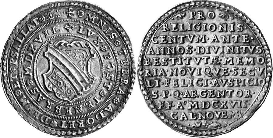 FRANKREICH/ELSASS STRASSBURG 1/2 Reichstaler 1617,
