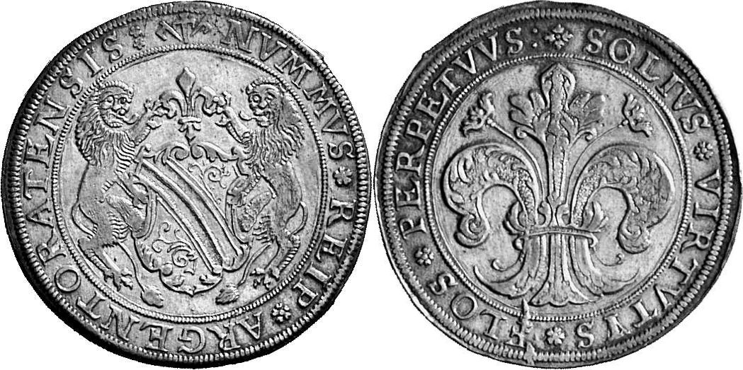 FRANKREICH/ELSASS STRASSBURG Reichstaler o. J. (17. Jahrhundert).