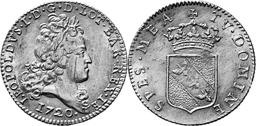FRANKREICH/LOTHRINGEN HERZOGTUM Leopold I., 1690-1729. Leopold d'or 1720.