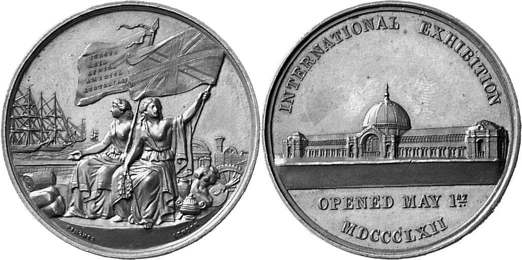 GROSSBRITANNIEN / IRLAND ENGLAND Victoria, 1837-1901. Bronzemedaille 1862,