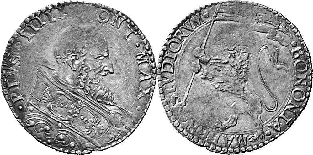 ITALIEN KIRCHENSTAAT/VATIKAN Pius V., 1566-1572. Bianco o. J., Bologna.