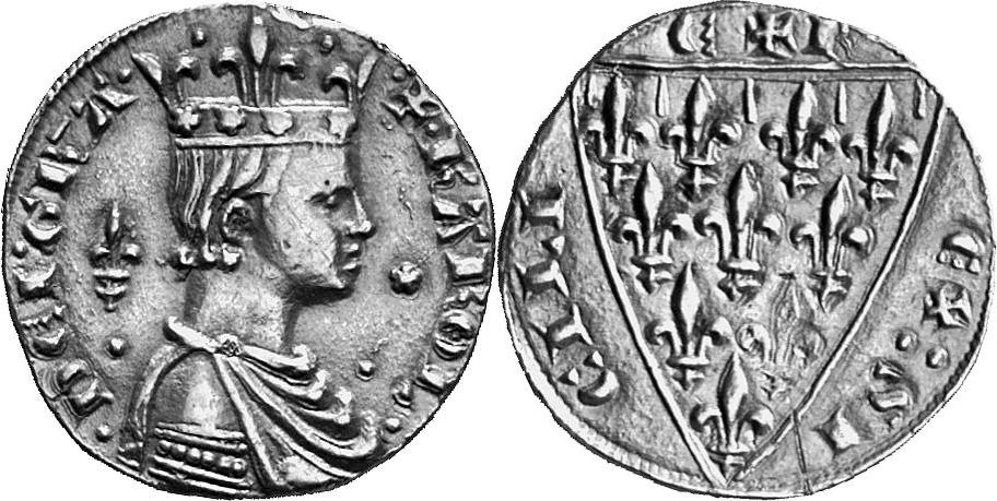 ITALIEN NEAPEL UND SIZILIEN Karl I. von Anjou, 1266-1285. Reale o. J., Barletta.