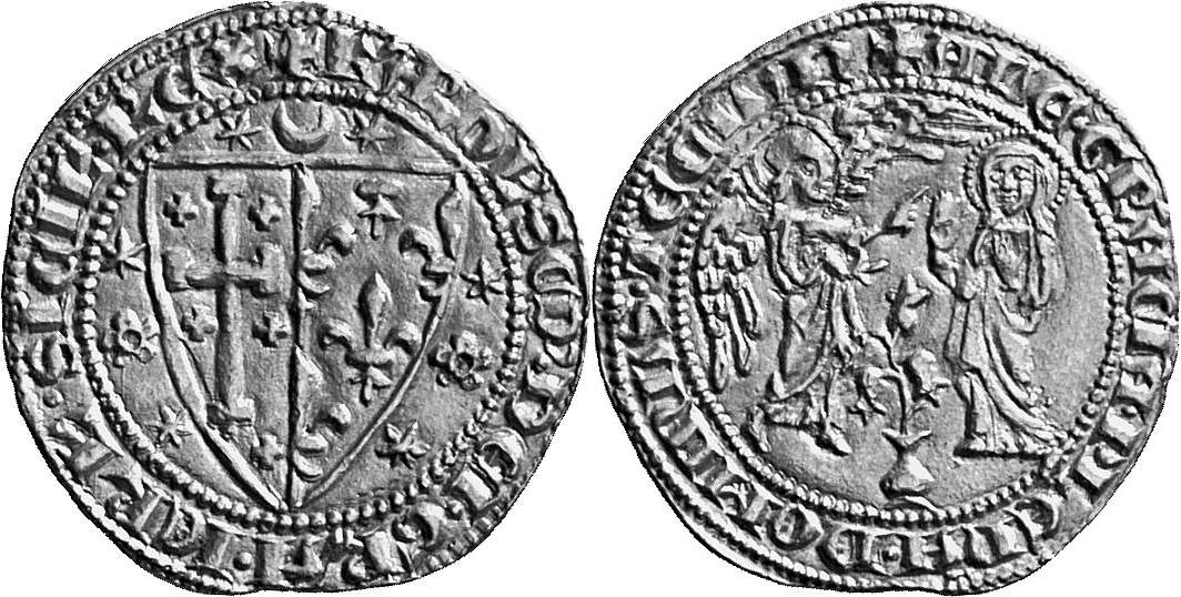 ITALIEN NEAPEL UND SIZILIEN Karl II. von Anjou, 1285-1309. Salut d'or o. J., Neapel.