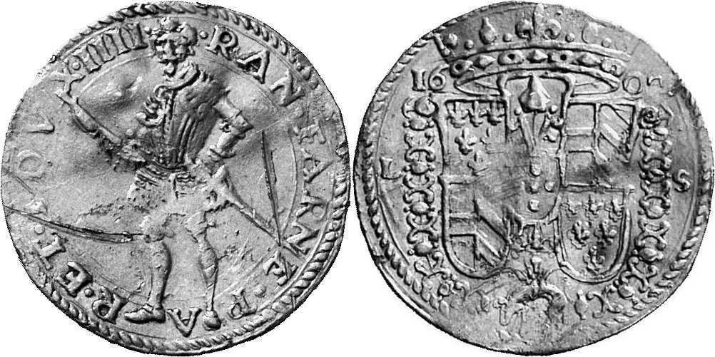 ITALIEN PARMA Ranuccio Farnese I., 1592-1622. Ongaro (Dukat nach ungarischem Vorbild) 1603 (?).