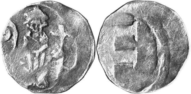BRANDENBURG Friedrich von Plötzke, 1303-1316. Denar, Brandenburg.