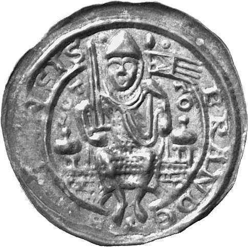 BRANDENBURG Otto I., 1157-1184. Brakteat, Brandenburg.