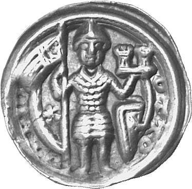 BRANDENBURG Otto II., 1184-1205. Brakteat, Brandenburg.