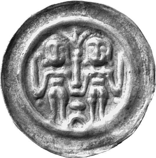 BRANDENBURG Johann I. und Otto III., 1220-1266. Brakteat, Stendal.