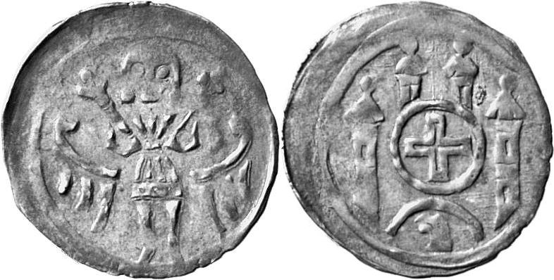 BRANDENBURG Albrecht III., 1283-1300. Denar, Brandenburg.