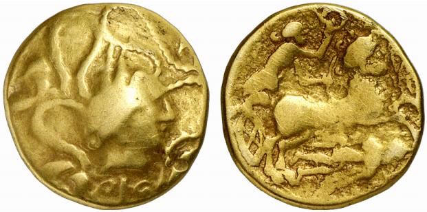 GALLIA VENETI. AV-Stater 2. Jahrhundert v. Chr.;