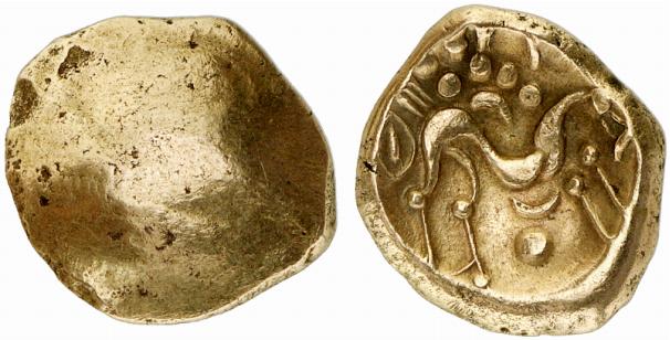 BELGICA AMBIANI. AV-Stater, 60/50 v. Chr.;