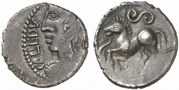 GALLIA ANONYM. AR-Quinar, 1. Jahrhundert v. Chr.;