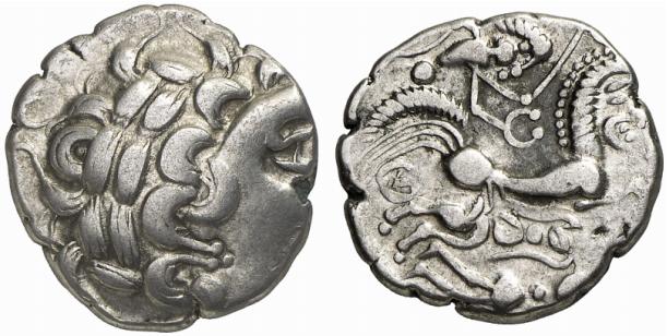 GALLIA AULERCI DIABLINTES. AR-Stater, 2./1. Jahrhundert v. Chr.;