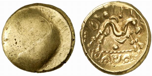 BELGICA AMBIANI. AV-Stater, 60/50 v. Chr.;