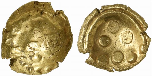 GERMANIA VINDELIKER. AV-Stater (Regenbogenschüsselchen), 150/50 v. Chr.;