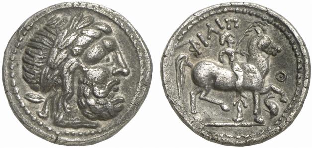PANNONIA AR-Tetradrachme (Philippeier), 3./2. Jahrhundert v. Chr.;