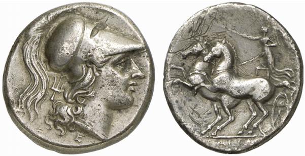 CAMPANIA CALES. AR-Didrachme, 265/240 v. Chr.;
