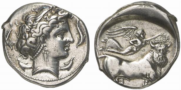 CAMPANIA NEAPOLIS. AR-Didrachme, um 300 v. Chr.;