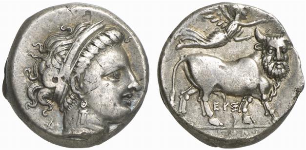 CAMPANIA NEAPOLIS. AR-Didrachme, 300/275 v. Chr.;