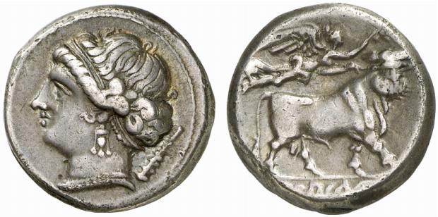 CAMPANIA NEAPOLIS. AR-Didrachme, 275/250 v. Chr.;