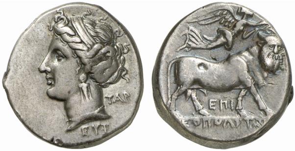 CAMPANIA NEAPOLIS. AR-Didrachme, 275/250 v. Chr.;