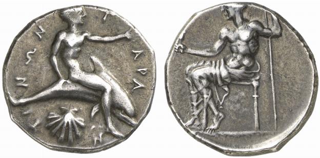 CALABRIA TARENT. AR-Didrachme, 440/425 v. Chr.;
