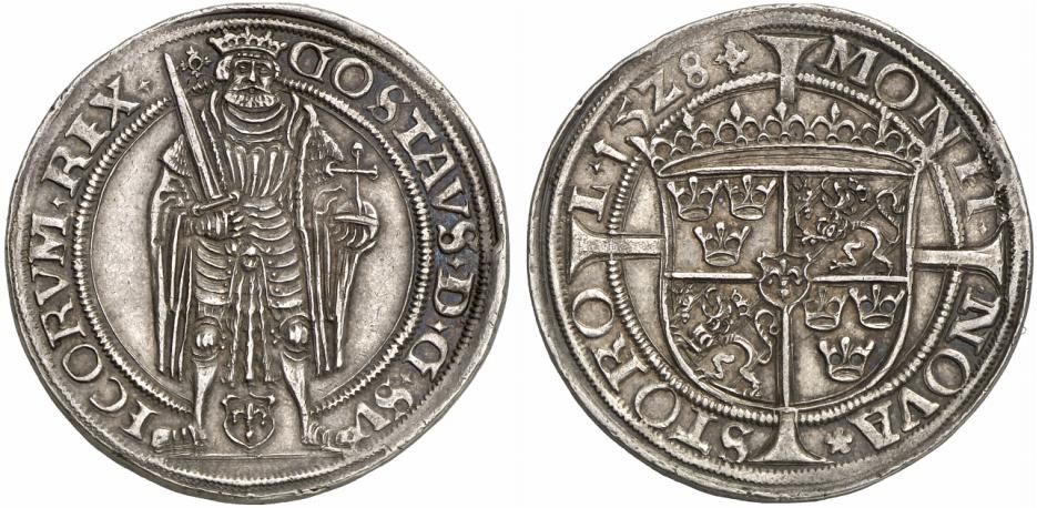 SCHWEDEN KÖNIGREICH Gustav Vasa, 1521-1560. Gyllen 1528, Stockholm,