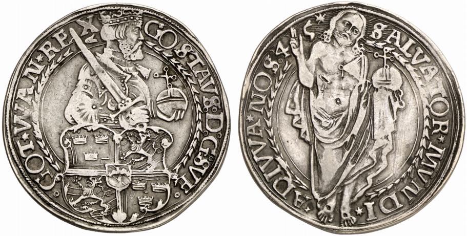 SCHWEDEN KÖNIGREICH Gustav Vasa, 1521-1560. Daler 1545, Svartsjö.