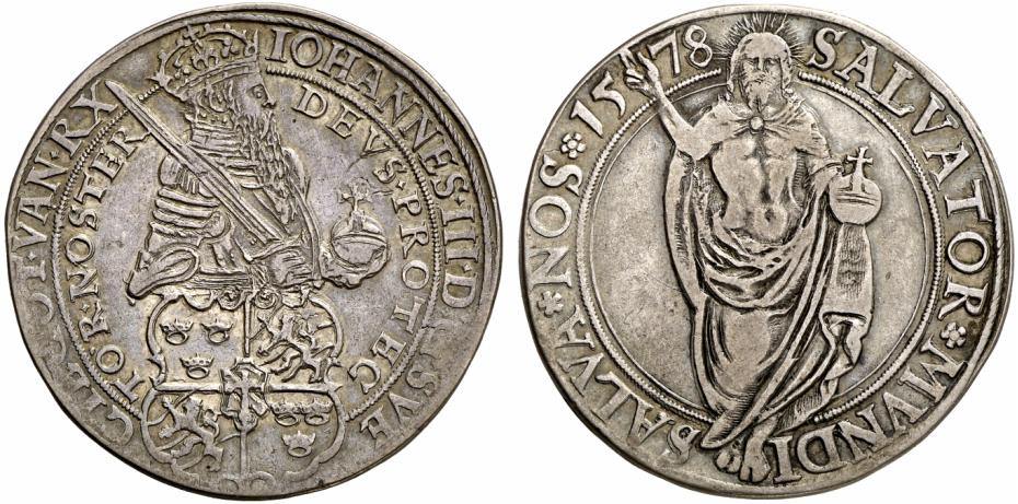 SCHWEDEN KÖNIGREICH Johann III., 1568-1592. Daler 1578, Stockholm.