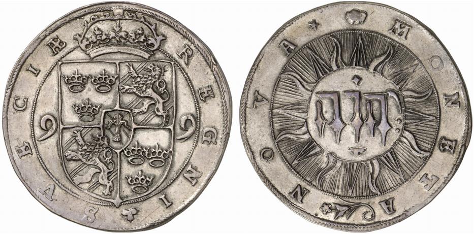 SCHWEDEN KÖNIGREICH Karl (IX.), Herzog von Södermanland, 1560-1604, Reichsverweser 1592/1593 und 1599-1604. Daler 1599, Stockholm.