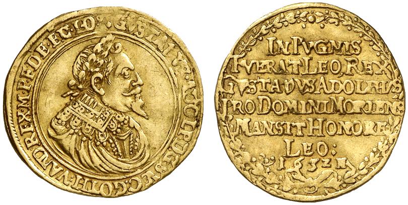 MAINZ ERZBISTUM Unter schwedischer Besatzung. Gustav II. Adolf von Schweden, 1631-1632. Dukat 1632.