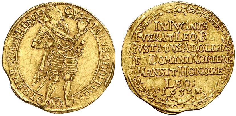 MAINZ ERZBISTUM Unter schwedischer Besatzung. Gustav II. Adolf von Schweden, 1631-1632. Dukat 1632.