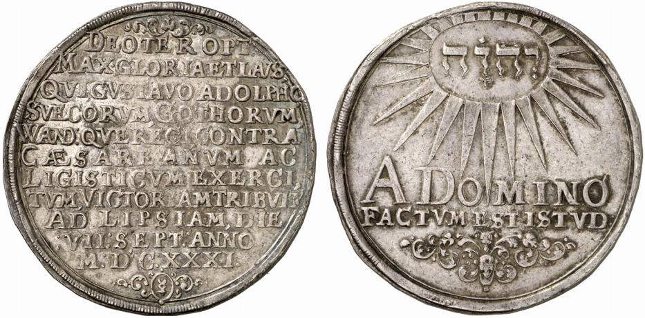 MAINZ STADT Unter Schweden. Gustav II. Adolf, 1631-1632. Reichstaler o. J. (1632),