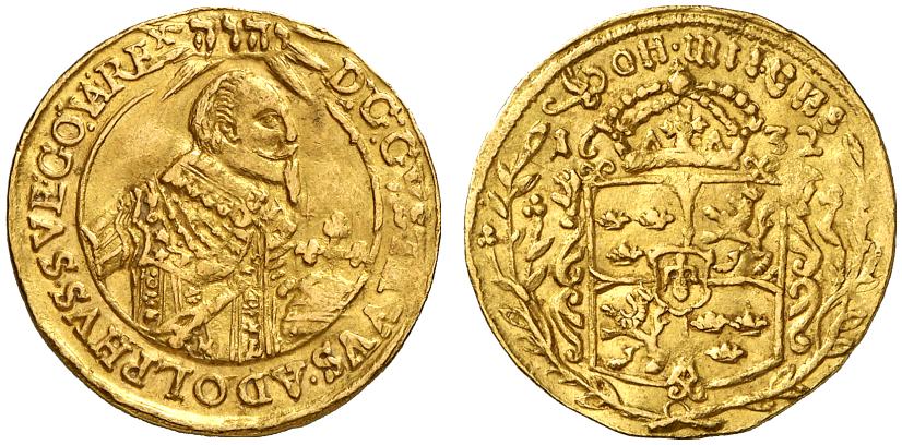 WÜRZBURG BISTUM Unter schwedischer Besatzung. Gustav II. Adolf von Schweden, 1631-1632. Dukat 1632.