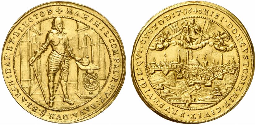 BAYERN HERZOGTUM Maximilian I., 1598-1651. 5 Dukaten 1640, München,
