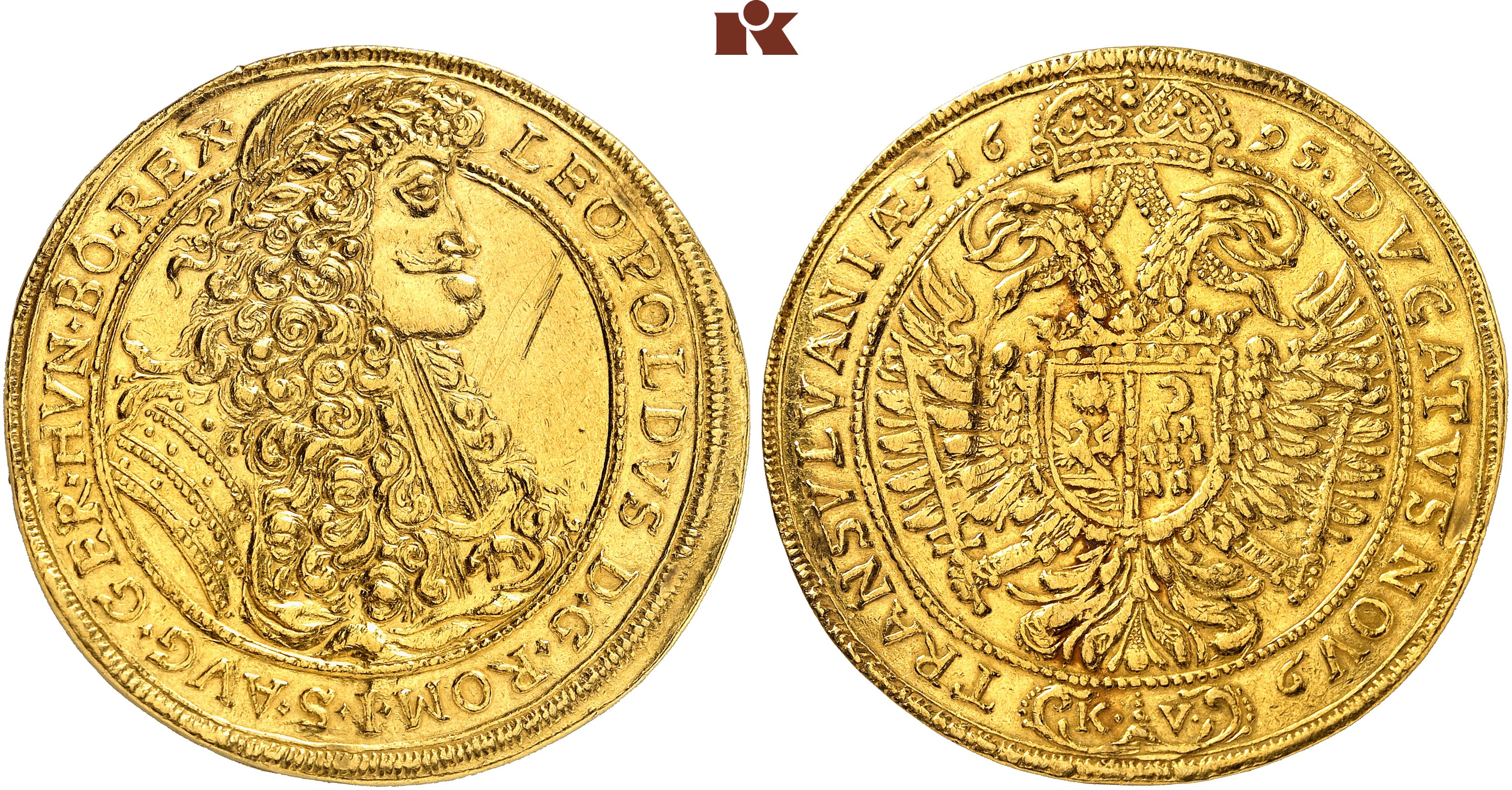 I. Lipót 1695 10 dukát Kolozsvár