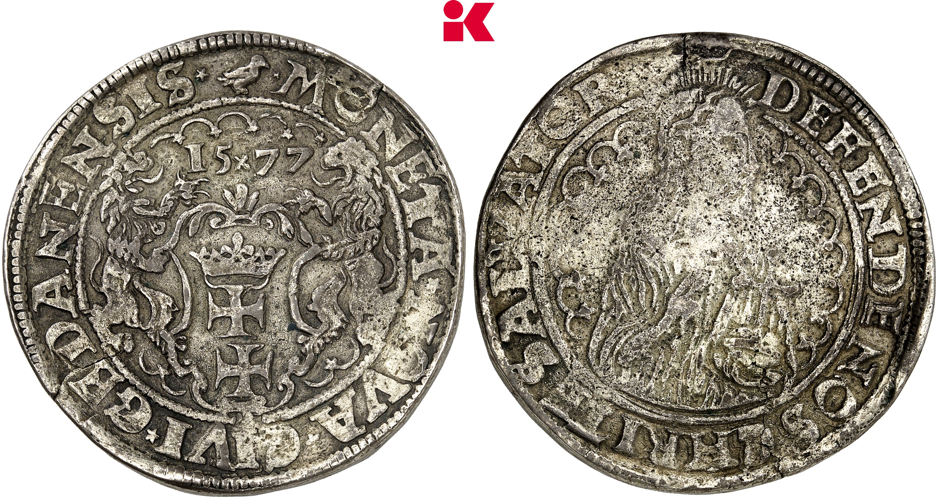 POLEN DANZIG Stadt. Reichstaler 1577,