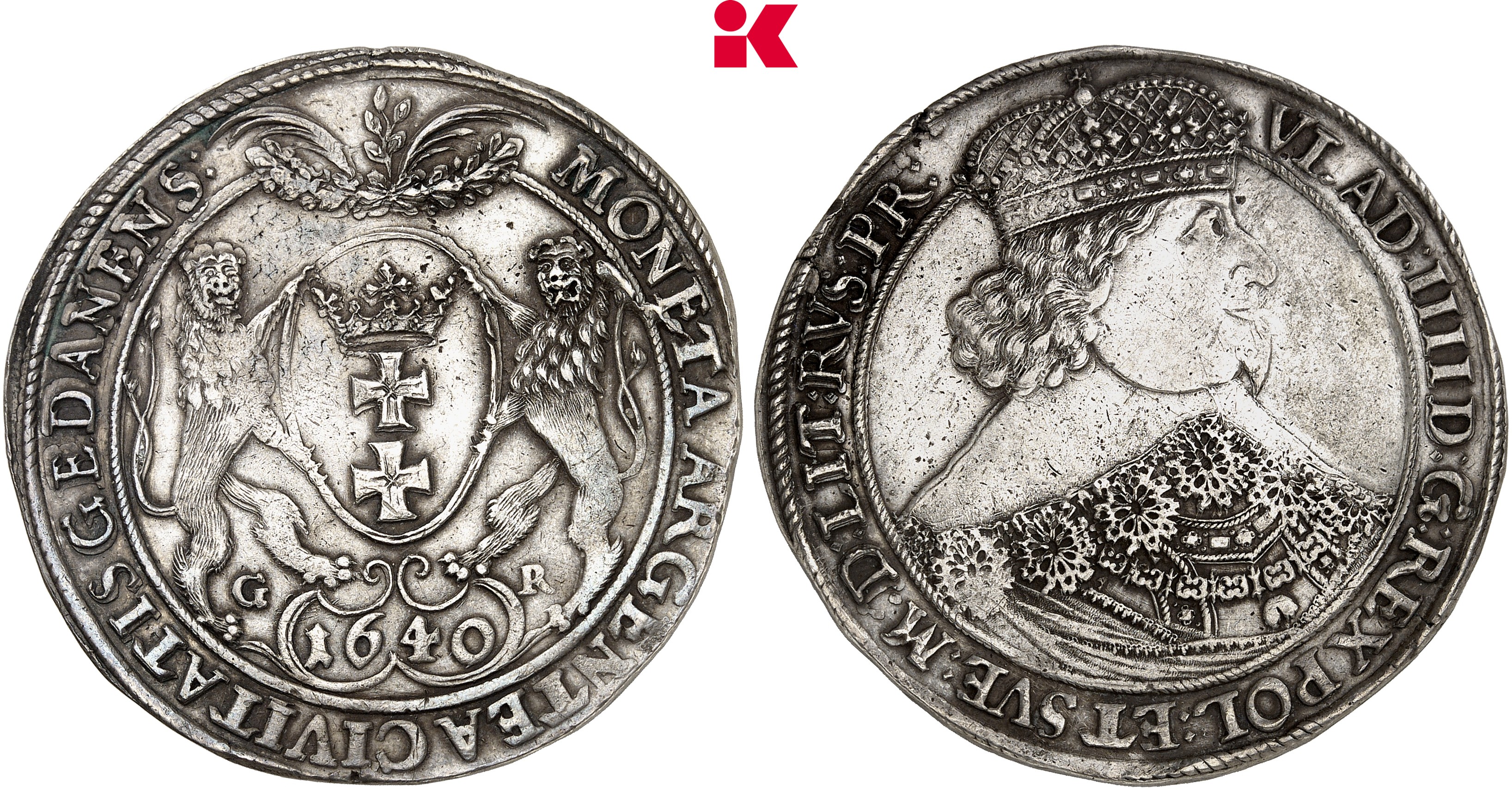 POLEN DANZIG Stadt. Reichstaler 1640,