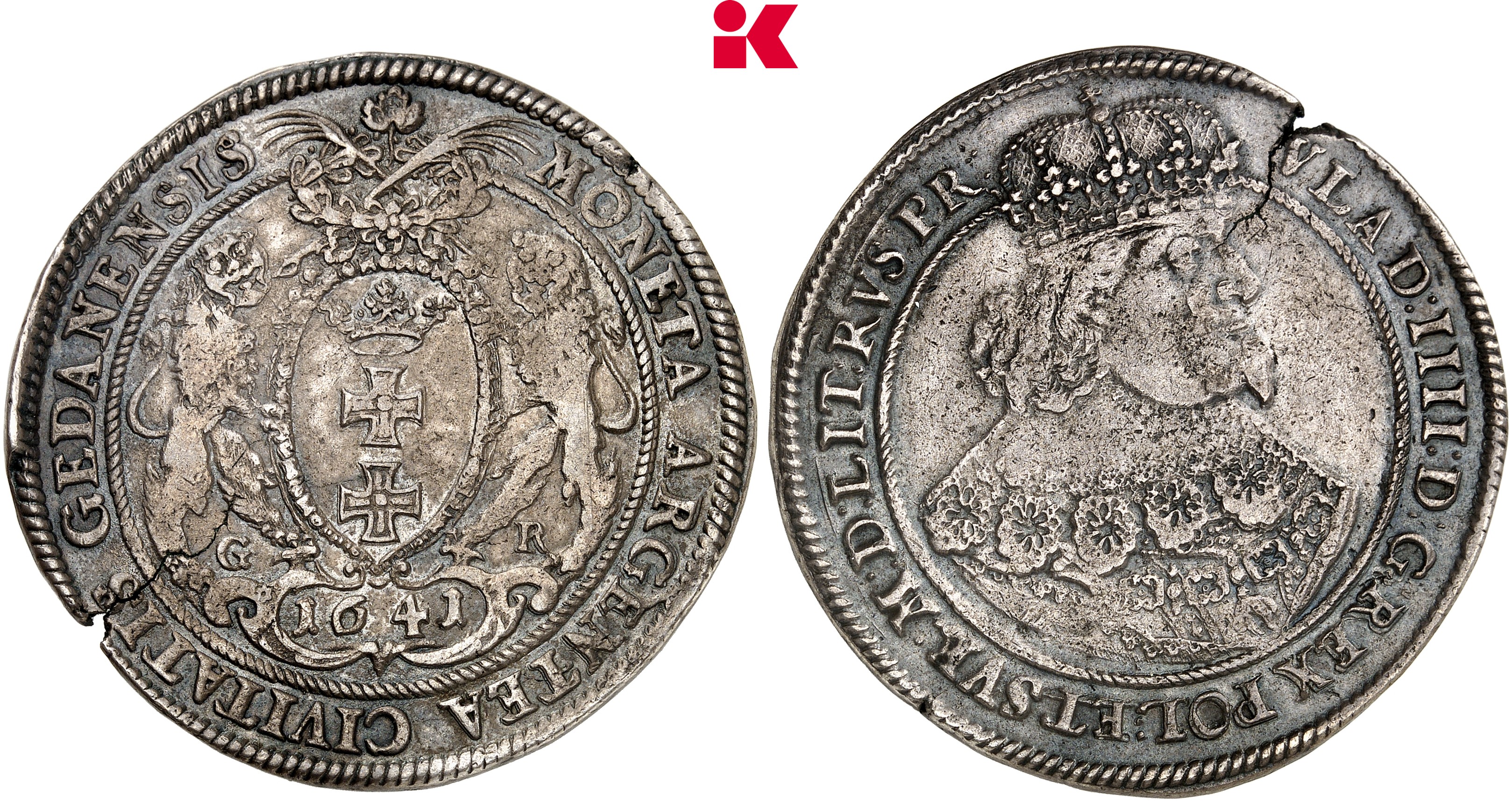 POLEN DANZIG Stadt. Reichstaler 1641,