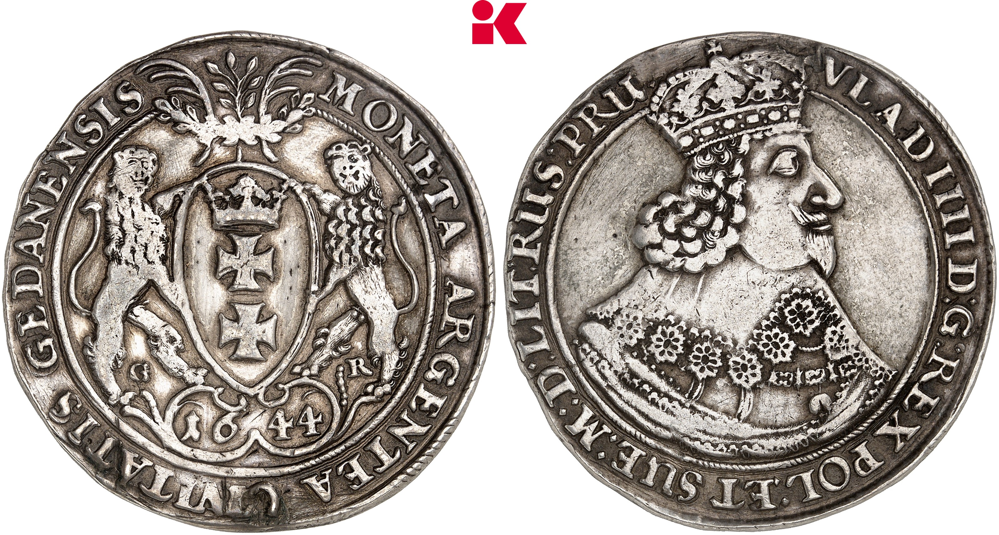 POLEN DANZIG Stadt. Reichstaler 1644,