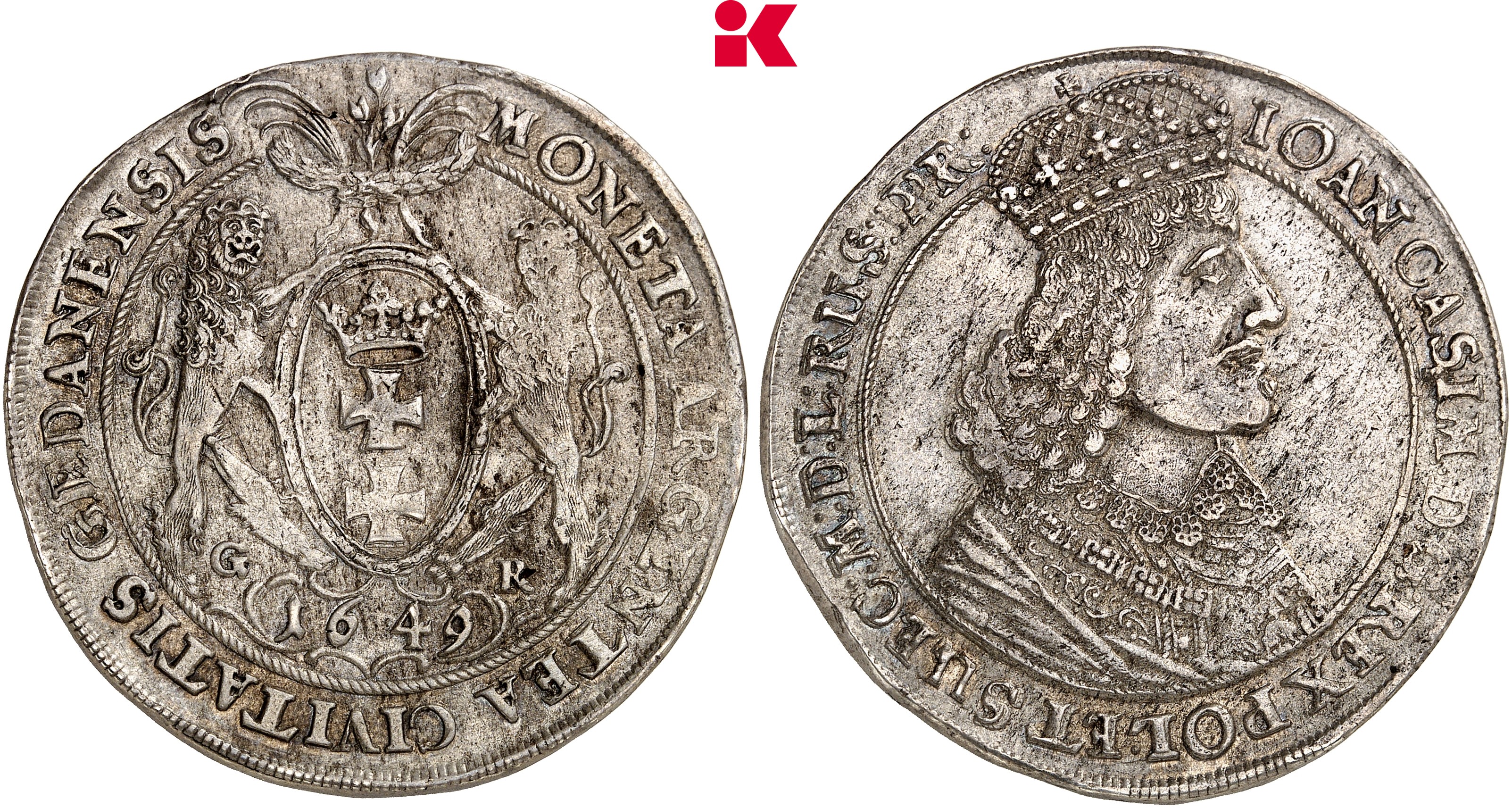 POLEN DANZIG Stadt. Reichstaler 1649,