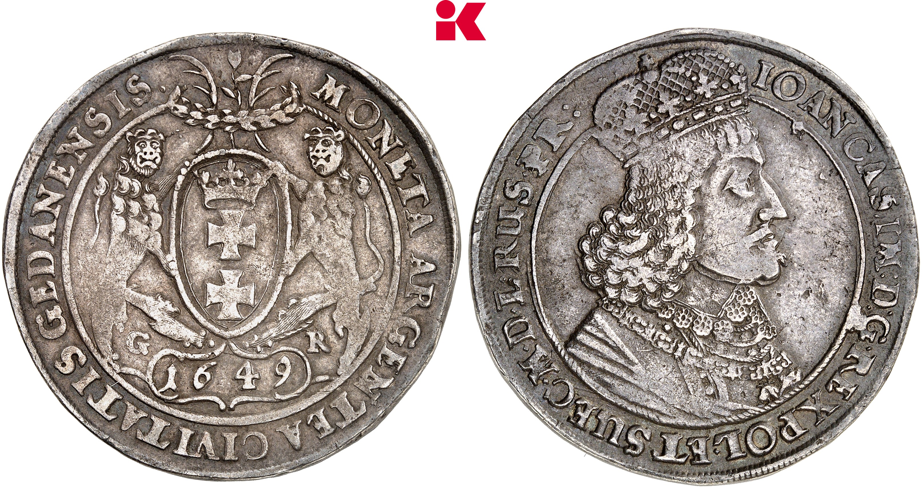 POLEN DANZIG Stadt. Reichstaler 1649,