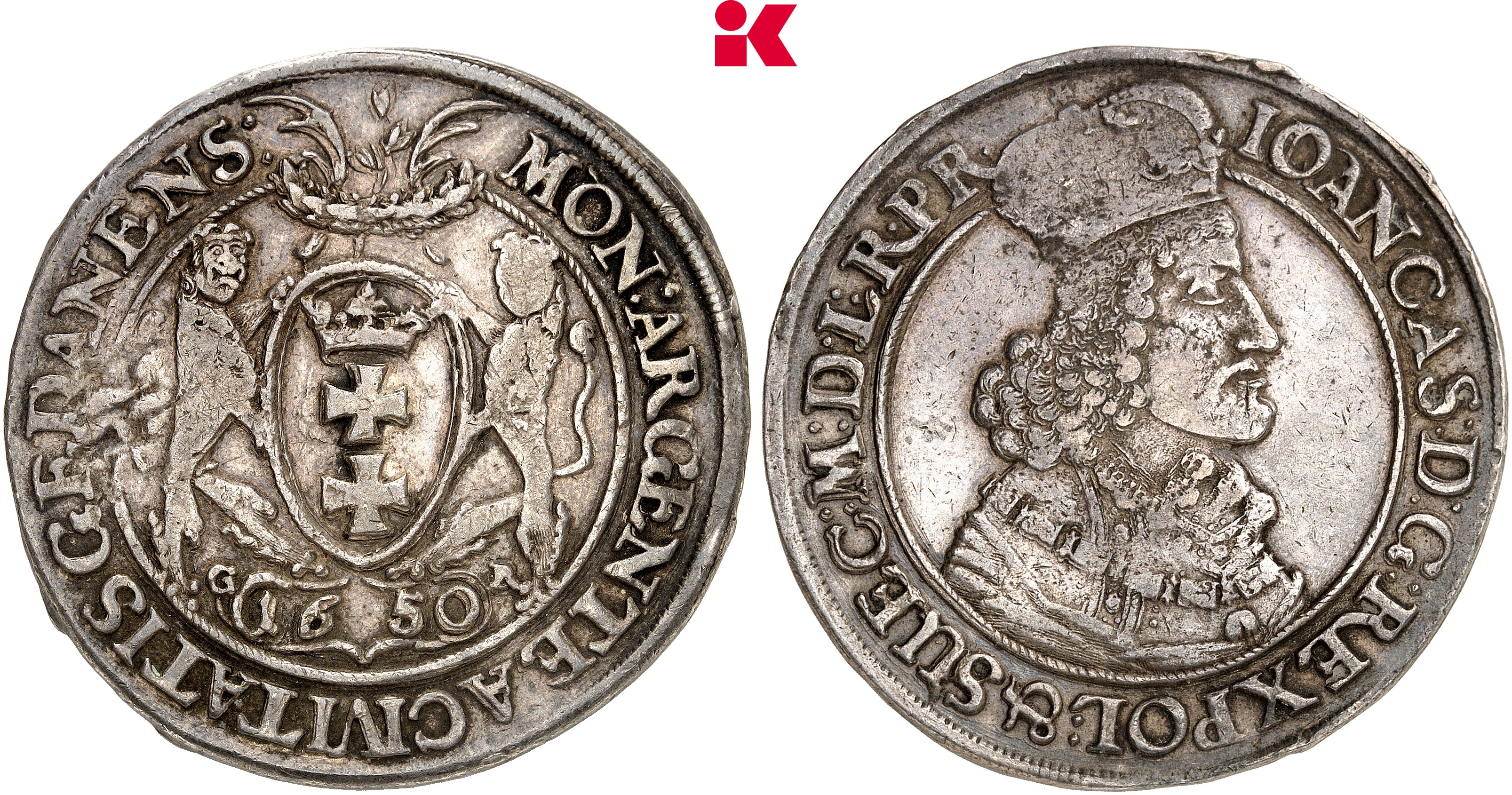POLEN DANZIG Stadt. Reichstaler 1650,