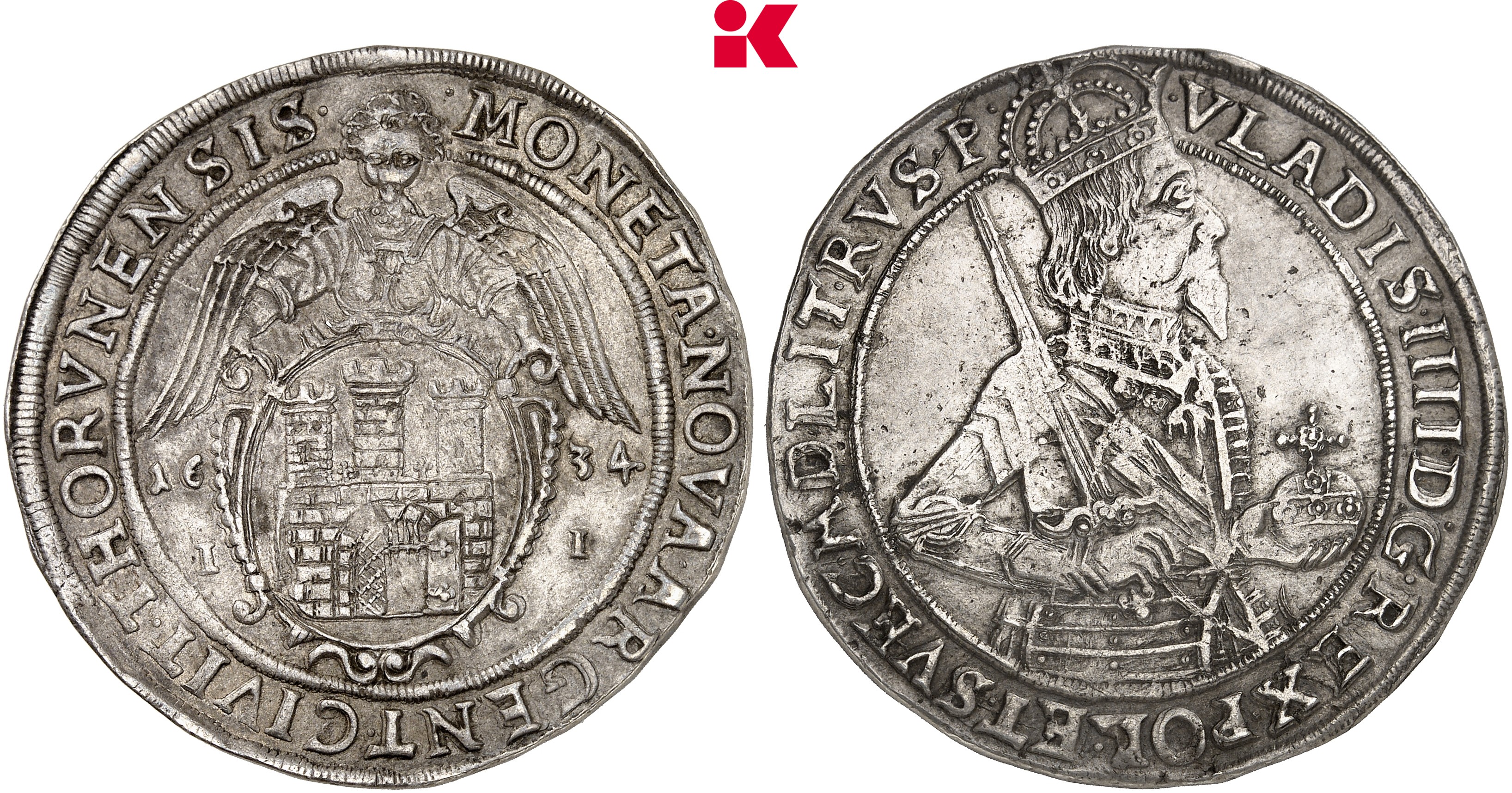 POLEN THORN Stadt. Reichstaler 1634,