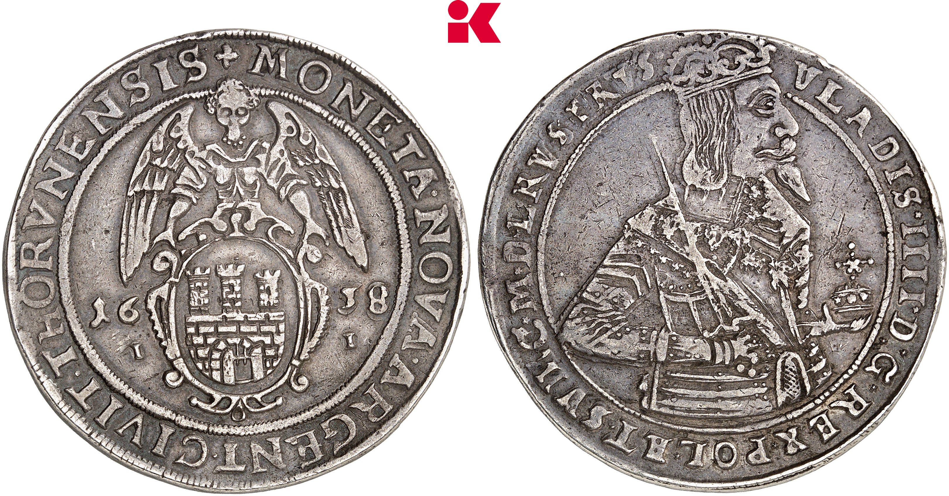 POLEN THORN Stadt. Reichstaler 1638,