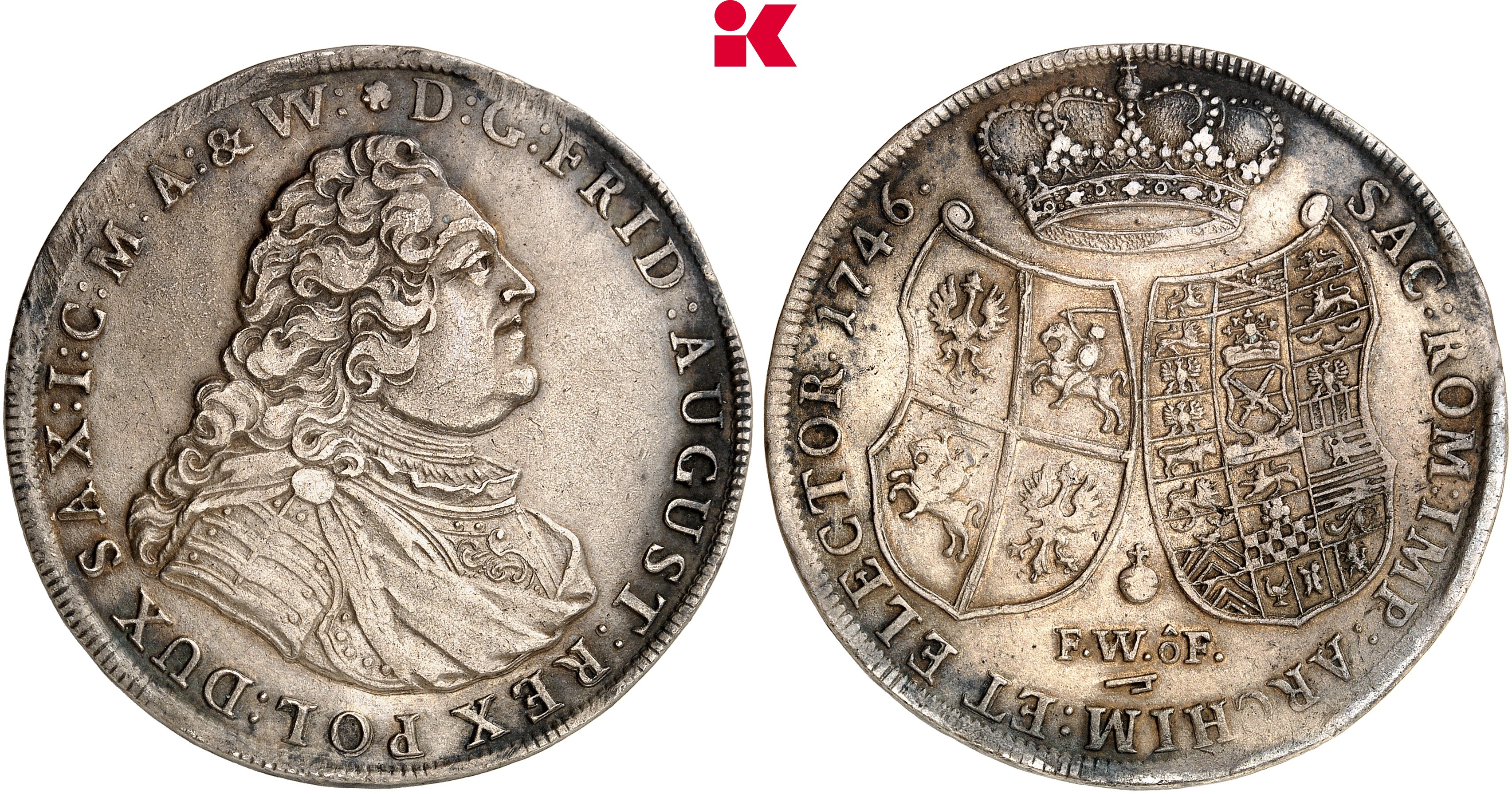 SACHSEN Friedrich August II., 1733-1763. Reichstaler 1746, 1747 und 1748, alle Münzstätte Dresden.