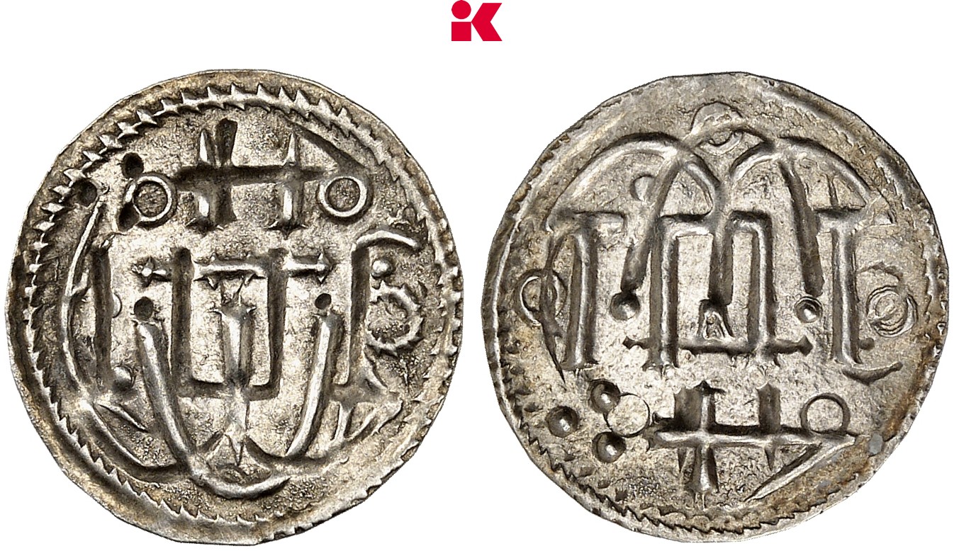 DÄNEMARK KÖNIGREICH Harald Blauzahn, 936-987. Halbbrakteat, Haithabu (Hedeby).