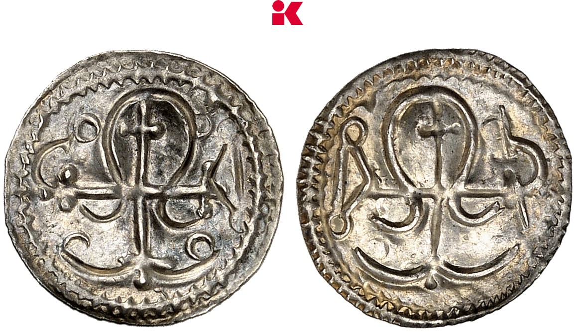 DÄNEMARK KÖNIGREICH Harald Blauzahn, 936-987. Halbbrakteat, Haithabu (Hedeby).