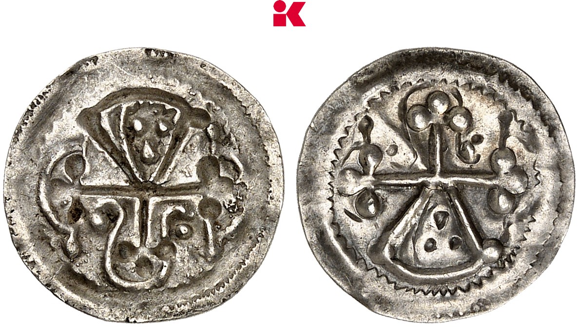 DÄNEMARK KÖNIGREICH Harald Blauzahn, 936-987. Halbbrakteat, Haithabu (Hedeby).